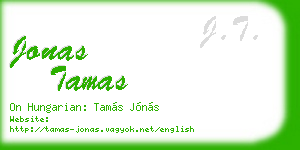 jonas tamas business card